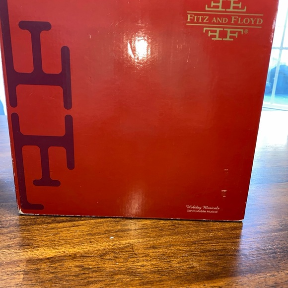 Vintage Fitz & Floyd Holiday Musicals, Santa Mobile We Wish You A Merry XMAS - Picture 8 of 10